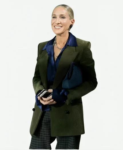 Carrie Bradshaw’s And Just Like That S01 Brown Blazer