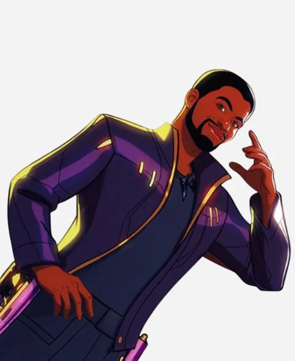 Chadwick Boseman Purple Jacket