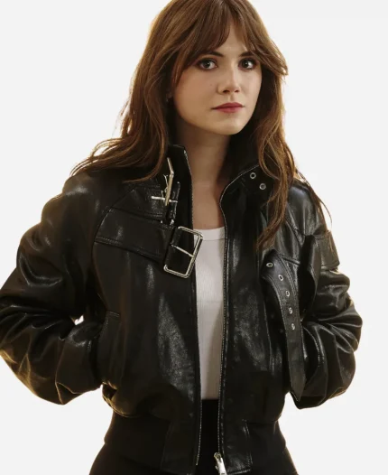 Charlie Harper Emilia Jones Leather Jacket