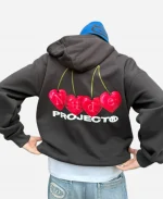 Cherry Black Hoodie