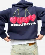 Cherry Blue Pullover Hoodie