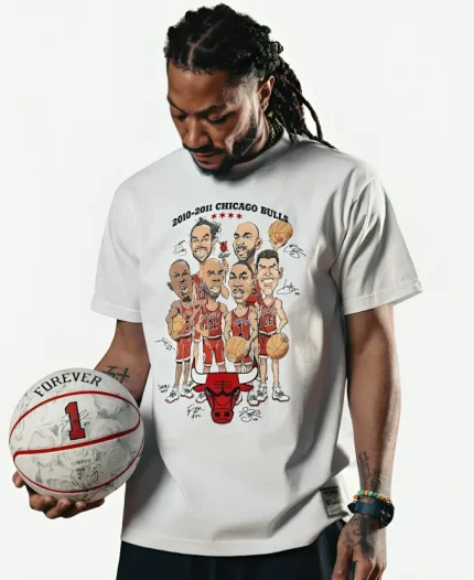 Chicago Bulls 10-11 Team Caricature T-Shirt