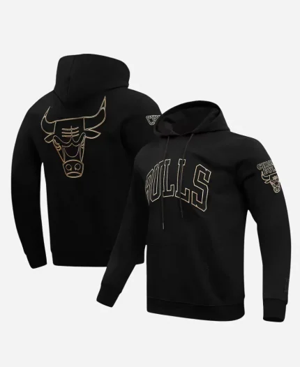 Chicago Bulls Black & Gold Hoodie