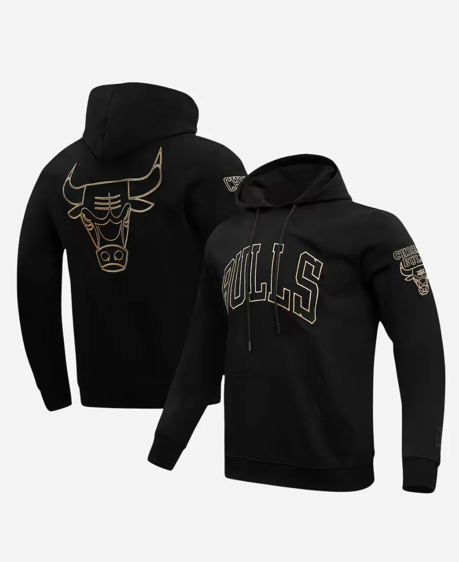 Chicago Bulls Black & Gold Hoodie Chicago Bulls Black & Gold Hoodie