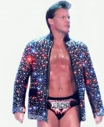 Chris Jericho Sparkle Light Up Leather Jacket