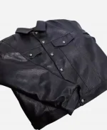 Chrome Hearts Black Leather Jacket