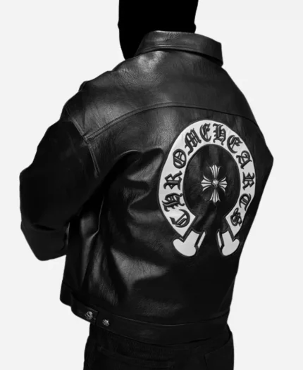 Chrome Hearts Embroidered Leather Jacket