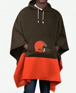 Cleveland Browns NFL Color Blocked Poncho