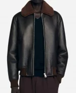 Connor Storrie Paris Fashion Week Party Leather Jacket