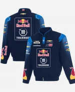 Connor Zilisch 2026 Trackhouse Red Bull Navy Full-Snap Racing Jacket