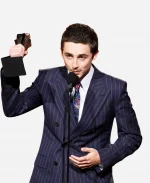 Critics Choice Awards 2026 Timothée Chalamet Navy Suit