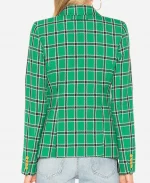 Cynthia Fuller Ginny And Georgia Plaid Blazer - Green