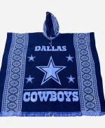 Dallas Cowboy Wool Blend Hooded Poncho