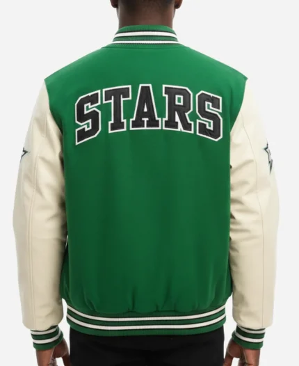Dallas Stars Prospect Green & White Varsity Jacket