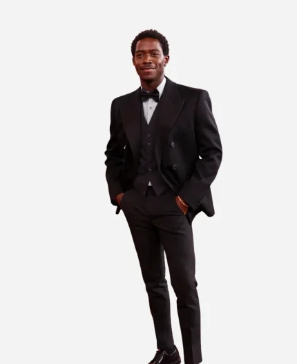 Damson Idris 83rd Golden Globe Black Suit