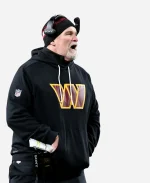 Dan Quinn Commanders Sideline Black Hoodie