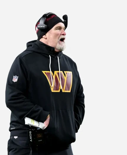 Dan Quinn Commanders Sideline Black Hoodie