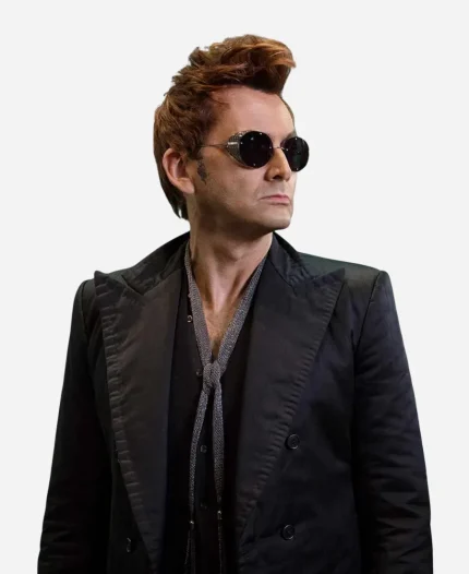David Tennant Good Omens Black Blazer