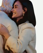 Demi Moore Landman S02 2026 Cami Miller White Wool Cropped Jacket