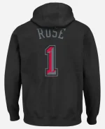 Derrick Rose Chicago Bulls Reflective Player Black Pullover Hoodie