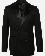 Dylan Efron The Voice Double-Breasted Blazer - Black