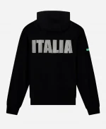 EA7 Milano Cortina 2026 Winter Olympics Team Italy Black Pullover Hoodie