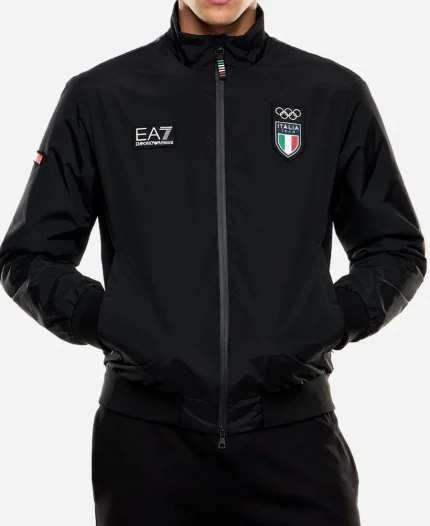 EA7 Team Italy 2026 Black Track Jacket