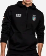 EA7 Team Italy Black Hoodie