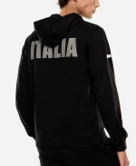 EA7 Winter Olympics Team Italy 2026 Black Hoodie