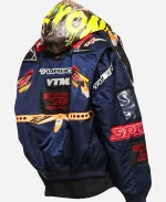 Vetements X Alpha Industries Racing Black Hooded Jacket