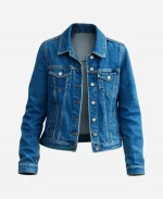 Ellie de Lange Run Away Denim Jacket - Blue