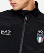 Emporio Armani EA7 Team Italy Olympics 2026 Black Track Jacket