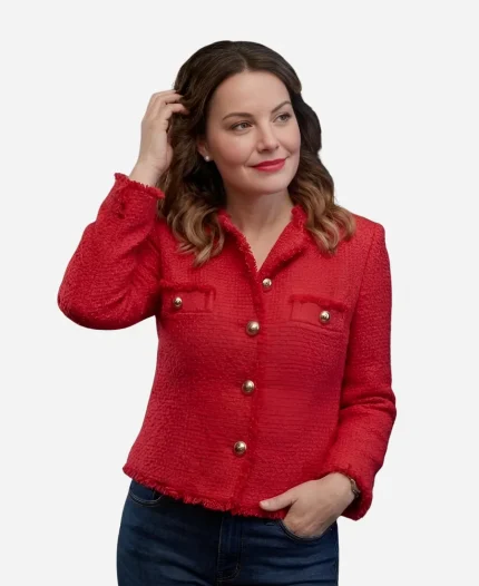 Erica Durance Ms. Christmas Comes to Town Amanda Wool Jacket