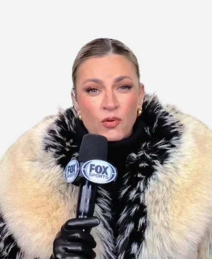 Erin Andrews Fur Coat - Smoke & Black