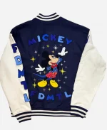 FDMTL Mickey Mouse Navy Blue & White Baseball Jacket