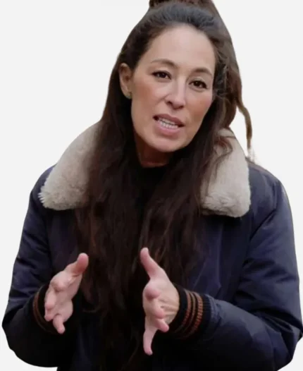 Fixer Upper S01 Joanna Gaines Blue Sherpa Jacket