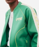 Free The Youth Fty Tear Chain Green Full Zip Track Jacket