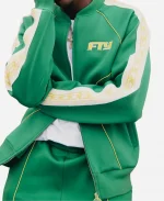 Free The Youth Fty Tear Chain Green Track Jacket