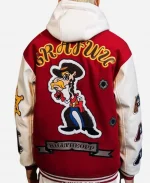 GRAF WU Red Letterman Varsity Jacket