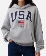 Gap Milano Cortina 2026 Team USA Heavyweight Grey Hoodie