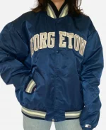 Georgetown Hoyas Starter Satin Bomber jacket