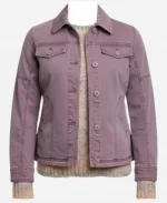 Giorgia Whigham The Punisher Amy Bendix Purple Cotton Jacket