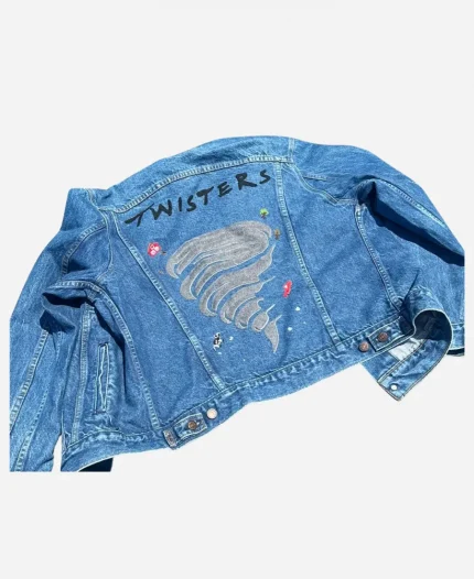 Glen Powell Twisters 2024 Trucker Jacket