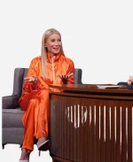 Gwyneth Paltrow Late Night with Seth Meyers Tracksuit - Orange