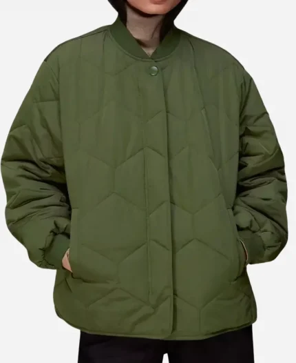 Hannah Fry Green Bomber Jacket
