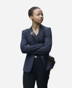Harper Stern Tv Series Industry 2022 Myha’la Blue Striped Blazer