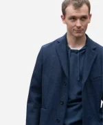Harry Lawtey Tv Series Industry S04 Robert Spearing Blue Wool Coat