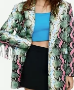 Hazel-May McCal The Other Black Girl 2023 Ashleigh Murray Snake Print Jacket