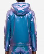 Holographic Windbreaker Jacket - Blue