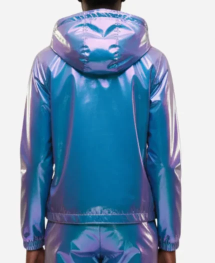 Holographic Windbreaker Jacket - Blue